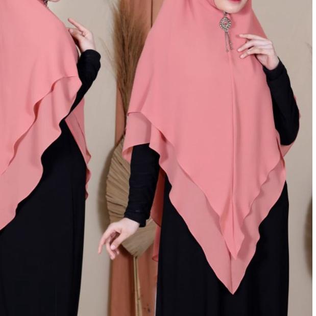 ✮ khimar nameera POLOS hijab jilbab syari jumbo terlaris ori jns hijab ❊