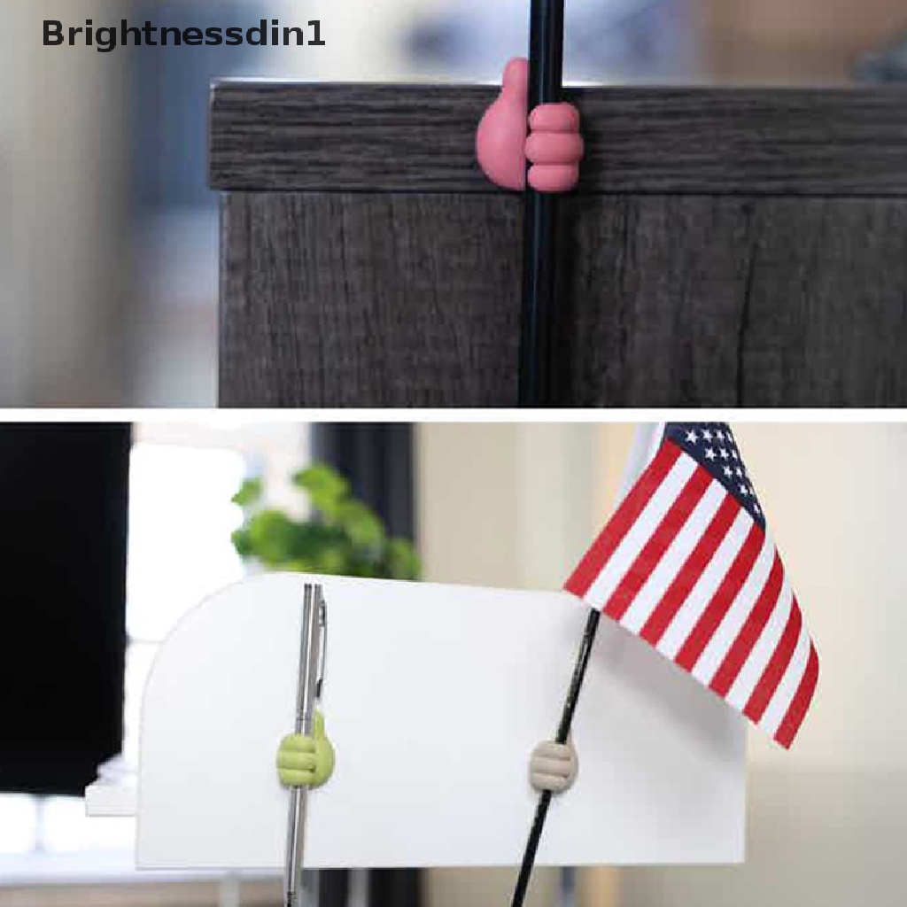 [Brightnessdin1] Clip Holder Tempat Kabel Kawat Mobil Tie Clip Fixer Line Organizer Butik