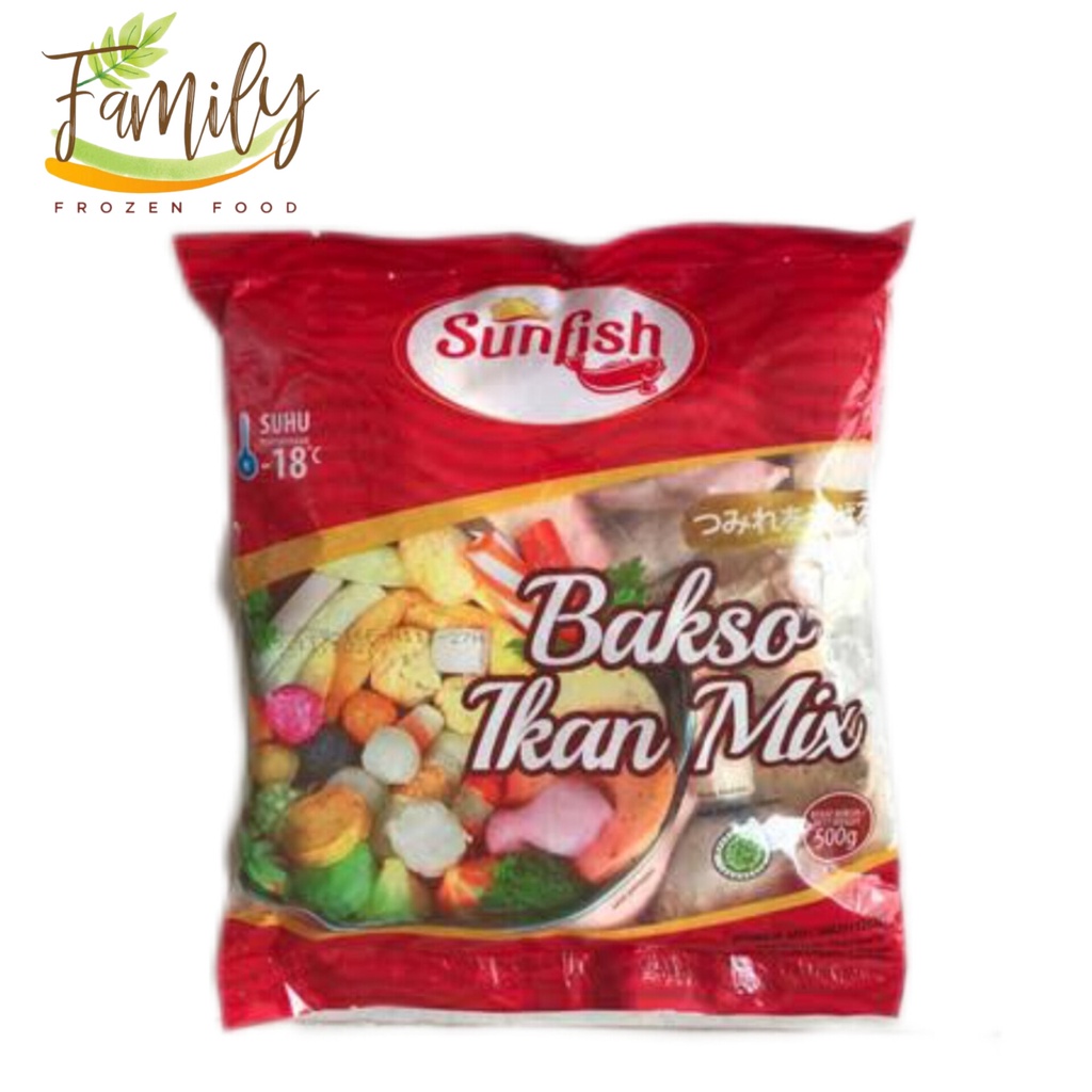 Sunfish Bakso Ikan Mix 500gr Frozen Food Grosir