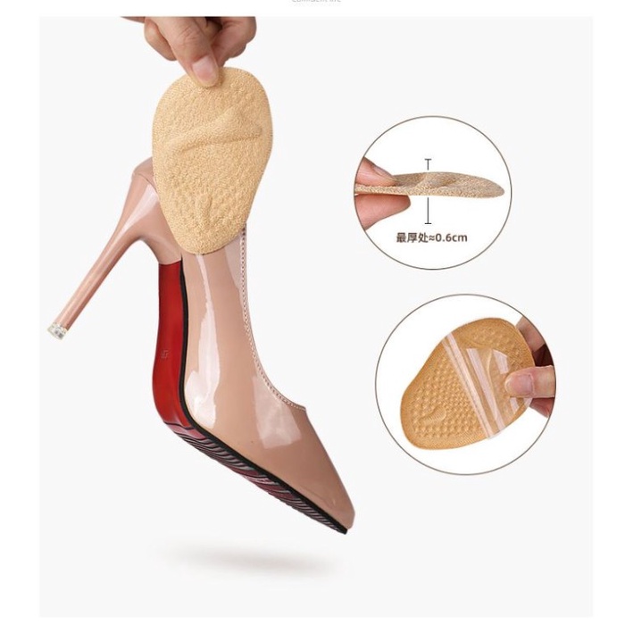 Insole Bantalan Depan Sepatu Gel Anti Slip Anti Sakit Lecet high Heels