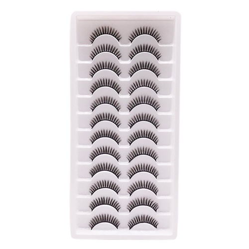 3D 42 -12 Pasang - BULU MATA PALSU-bulu halus&amp;lentik MEDIUM SOFT NATURAL false eyelashes 3D42