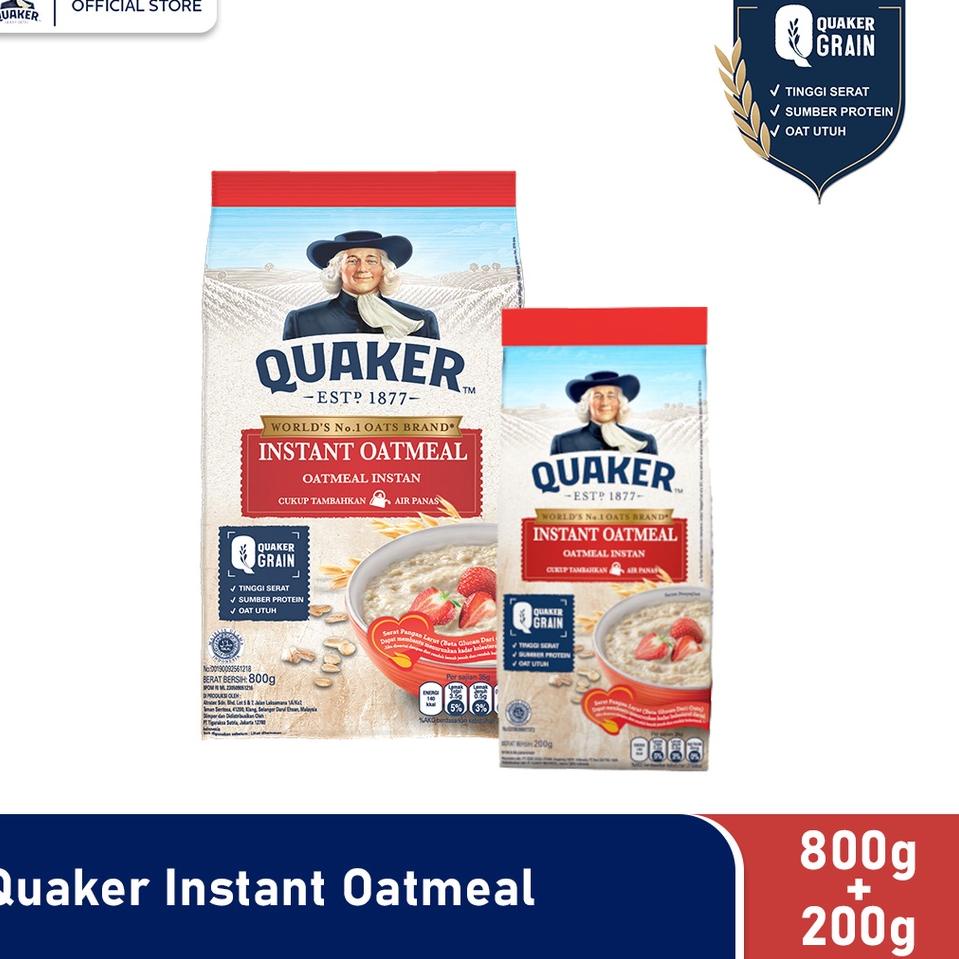 

♟ Quaker Instant Oatmeal 800 Gr + 200 Gr ➸