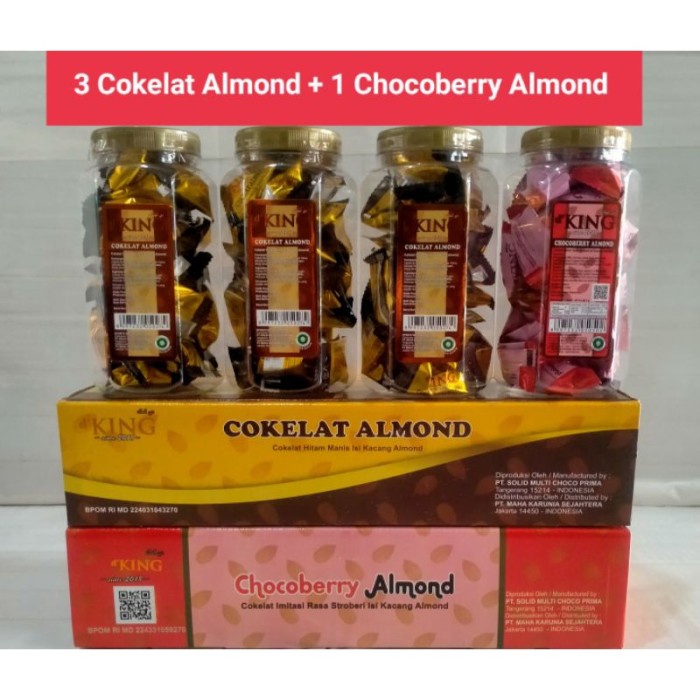 

Cokelat Almond Bonibol D'King Per Dus