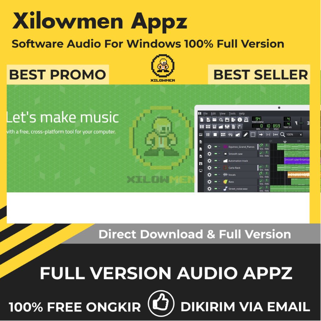 [Full Version] LMMS Pro Lifetime Audio Software WIN OS - DAW Gratis untuk Produksi Musik