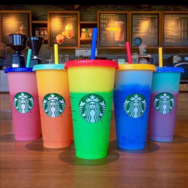 Baru Termurah Tumbler Starbucks Color Changing Cups tumbler Berubah Warna Colour Reusable Cup gelas berubah warna