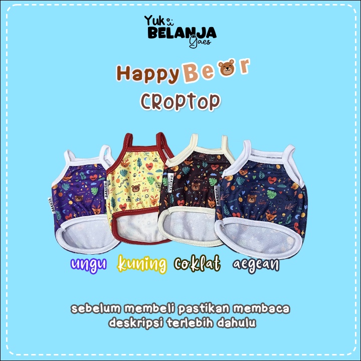 Baju Kucing Bahan Poliester Croptop Happy Bear Series Terlucu Baju Kucing anjing kelinci Lucu murah Size S-XL / Yuk Belanja Gaes!