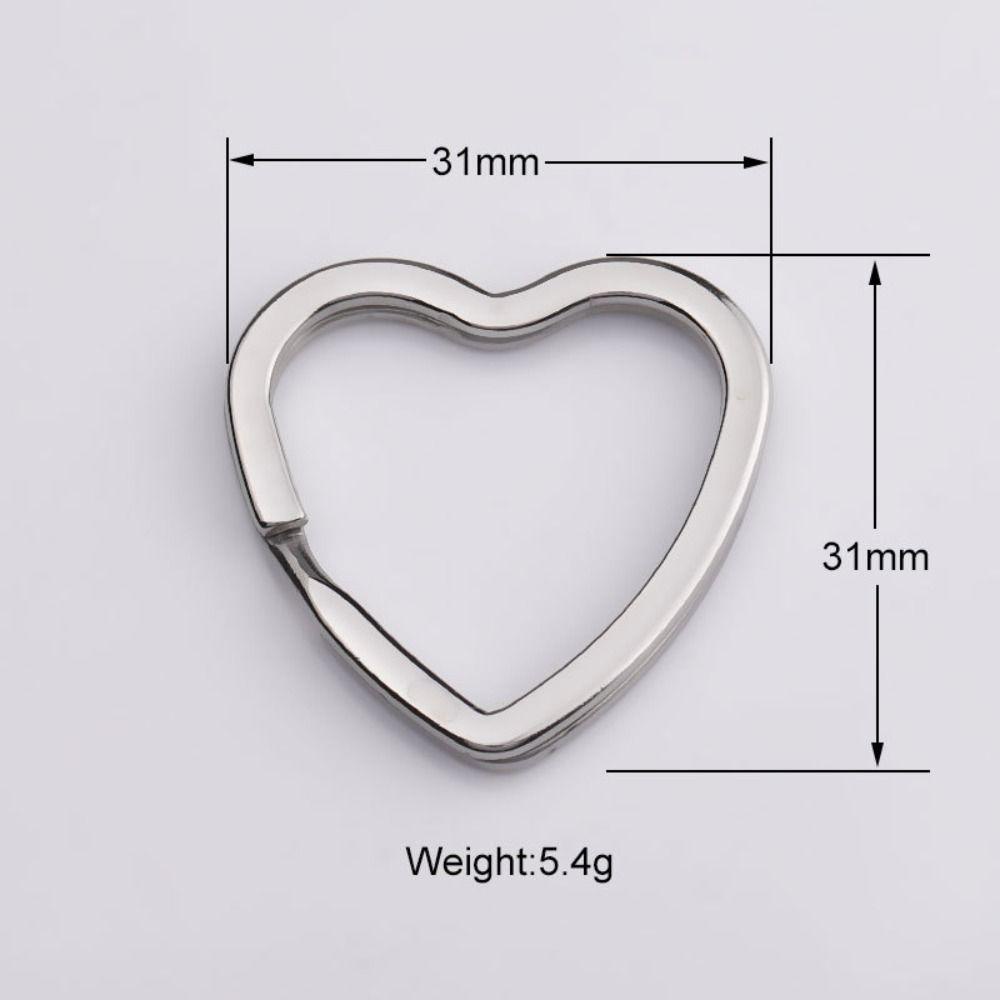 [Elegan] Peach Gantungan Kunci Hati Lucu Kualitas Tinggi Wanita Aksesoris Stainless Steel Dekorasi Key Chain