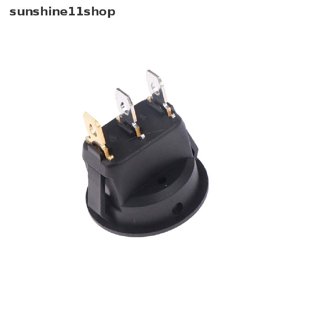 Sho 20A 12V DC Waterproof Rocker Switch LED Dot Light Mobil Perahu Bulat Saklar ON/OFF N