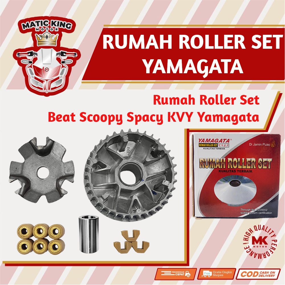 Rumah Roller Set Honda Beat Scoopy Spacy Karburator 110 KVY Yamagata