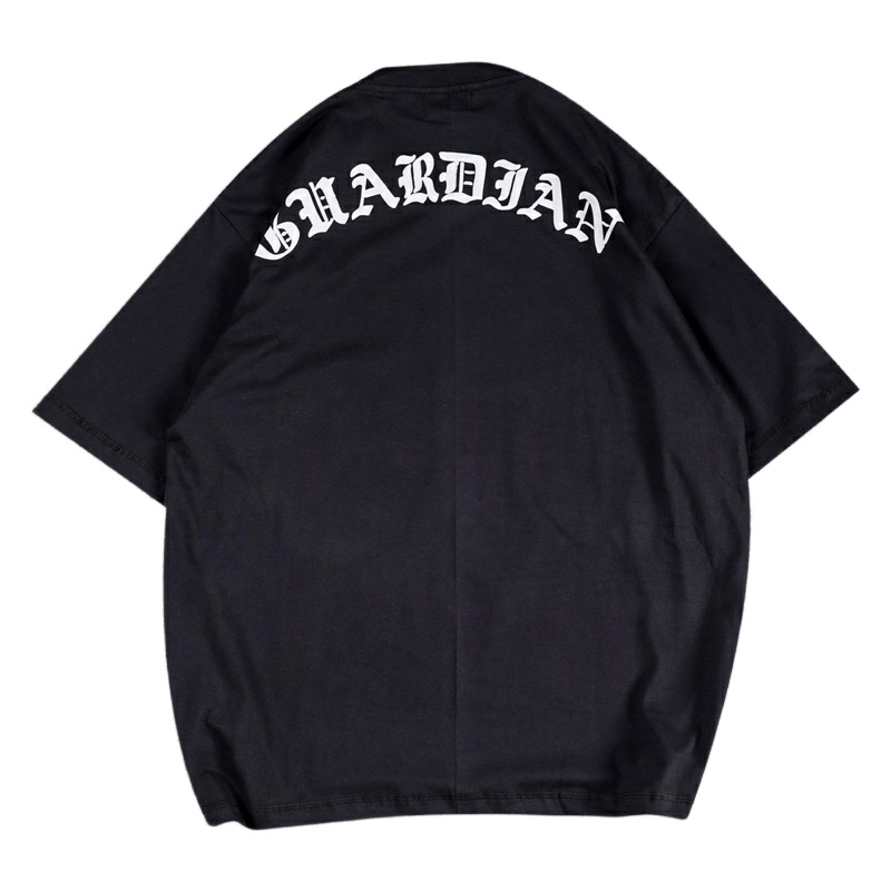 Baju Kaos Cotton Combed Oversized Cowok/Cewek Distro Motif GUARDIAN XXX