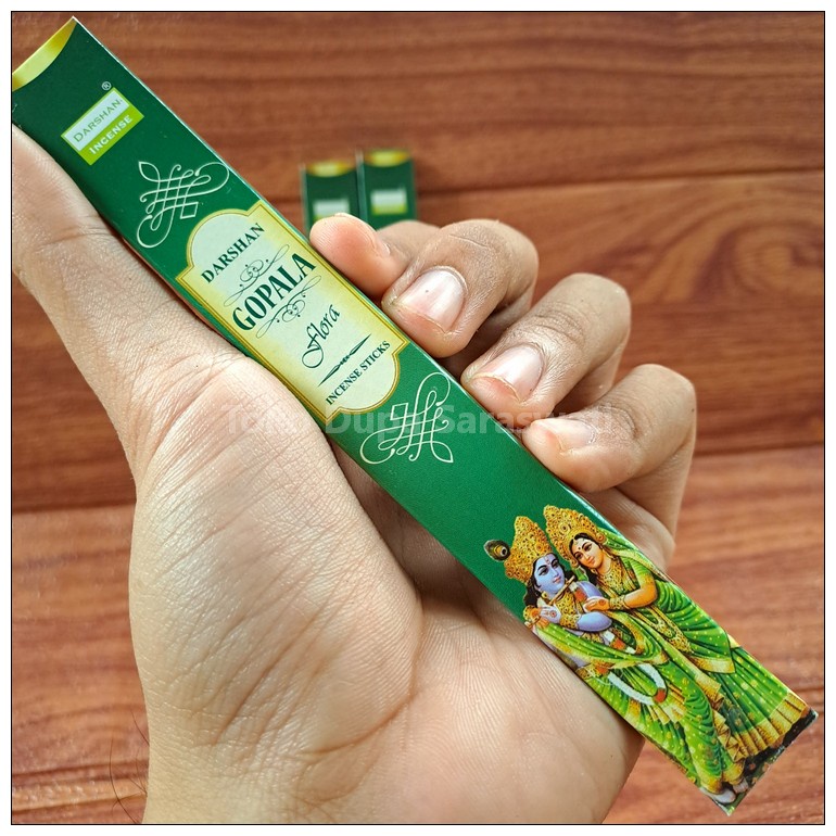 Hio Dupa Wangi Aromaterapi Gopala Mini Darshan Flora isi 5 Stik