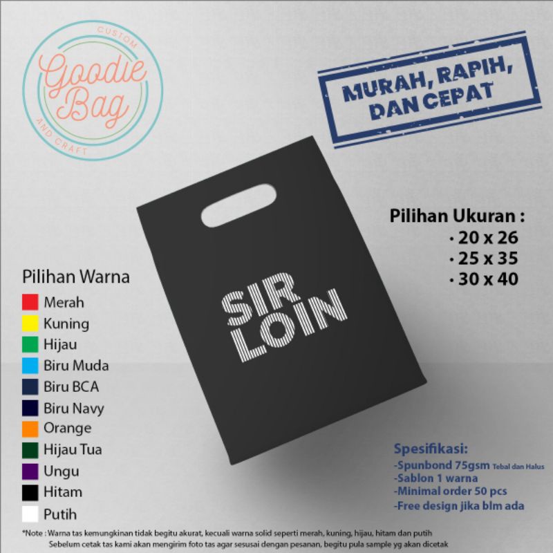 

Tas Ouval Spunbond Murah | Tas Sablon Sovenir Untuk Berbagai Usaha Murah