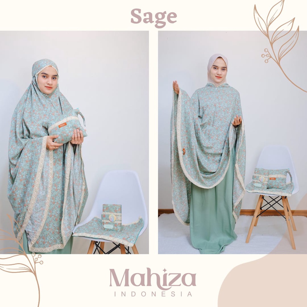 Mukena Dewasa Jumbo 2 in 1 Sakinah by Mahiza Bahan Rayon Adem Mukenah Nyaman Cantik