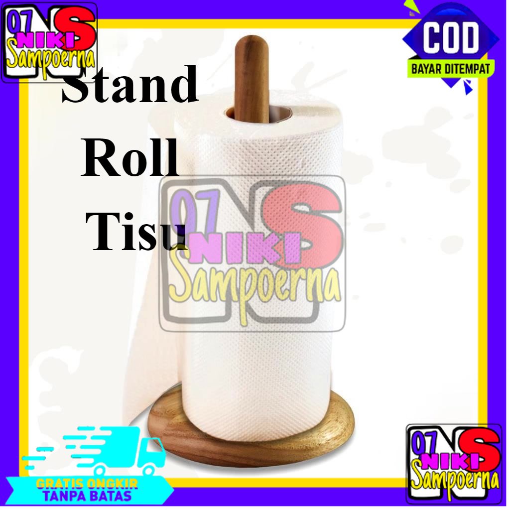 TISSUE HOLDER KAYU / TISSUE HOLDER ROLL / TEMPAT TISSUE GULUNG / TISSUE ROLL / TEMPAT TISSUE ROLL