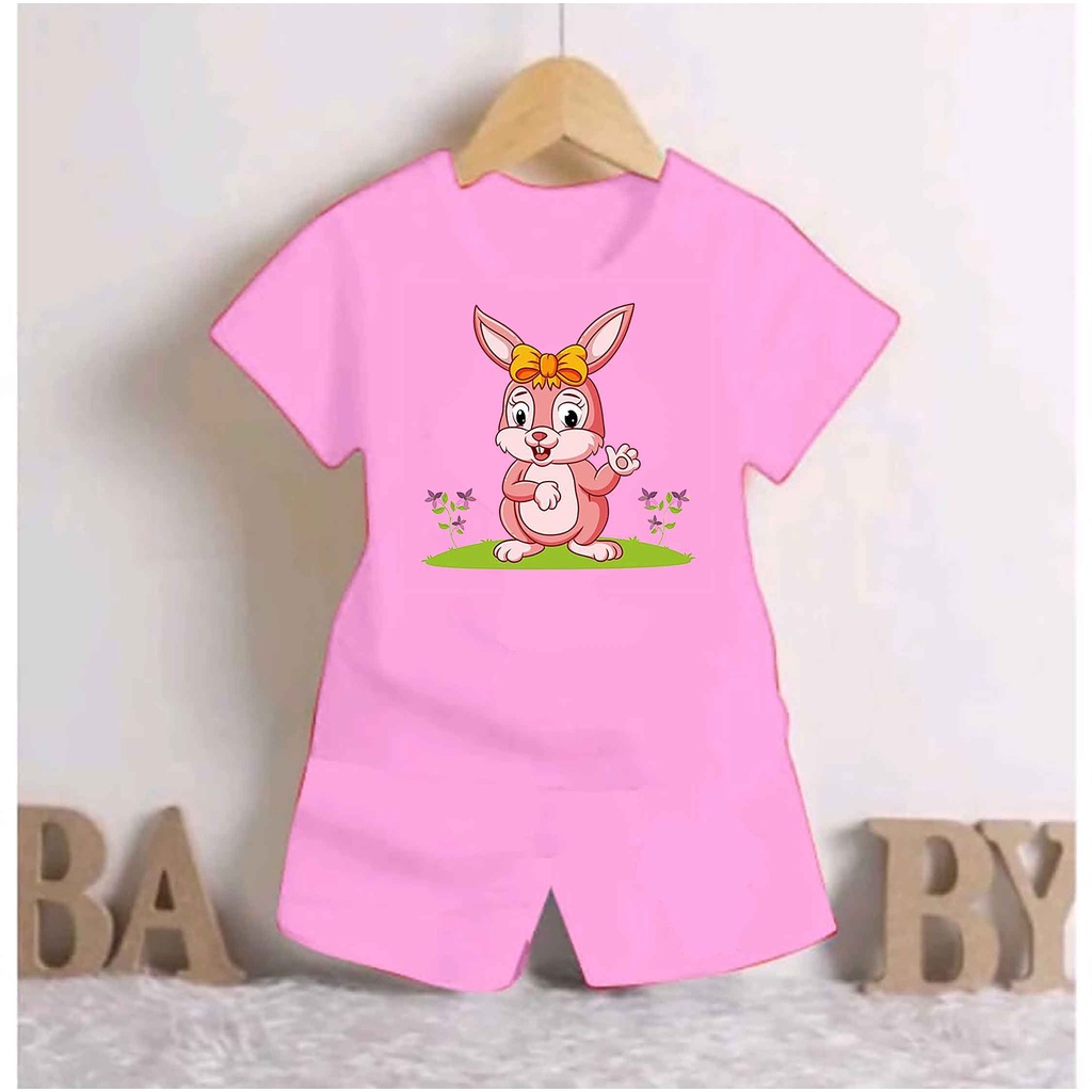 SETELAN BAYI DAN ANAK ANAK (1BULAN-4TAHUN) MOTIF RABBIT LASTER