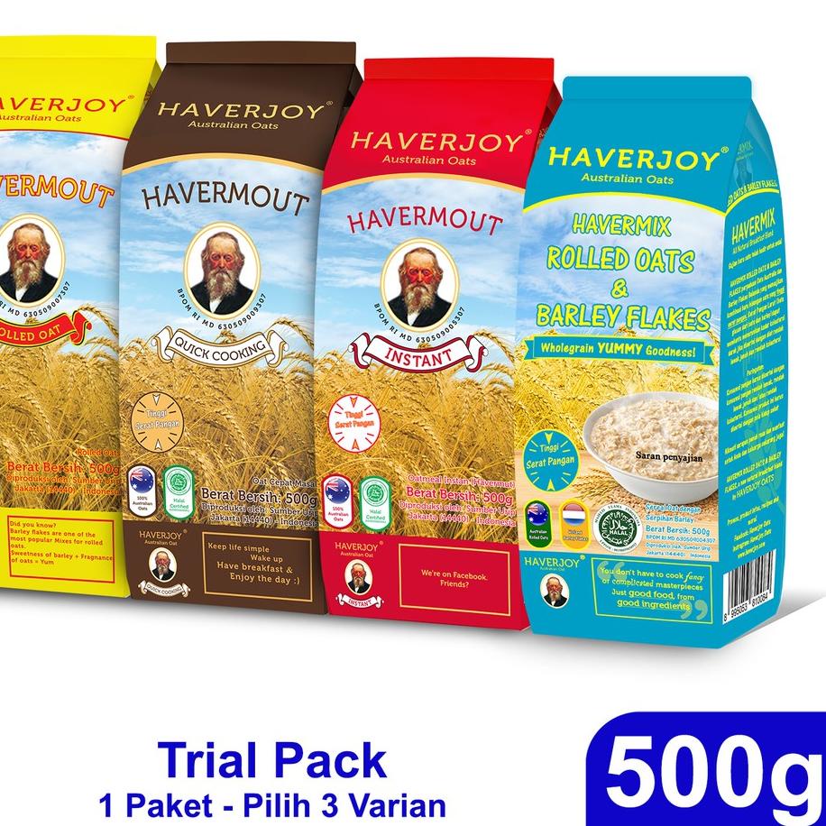 

۞ Haverjoy Trial Pack Bundle All Varian 500g - 3 Pcs ♂