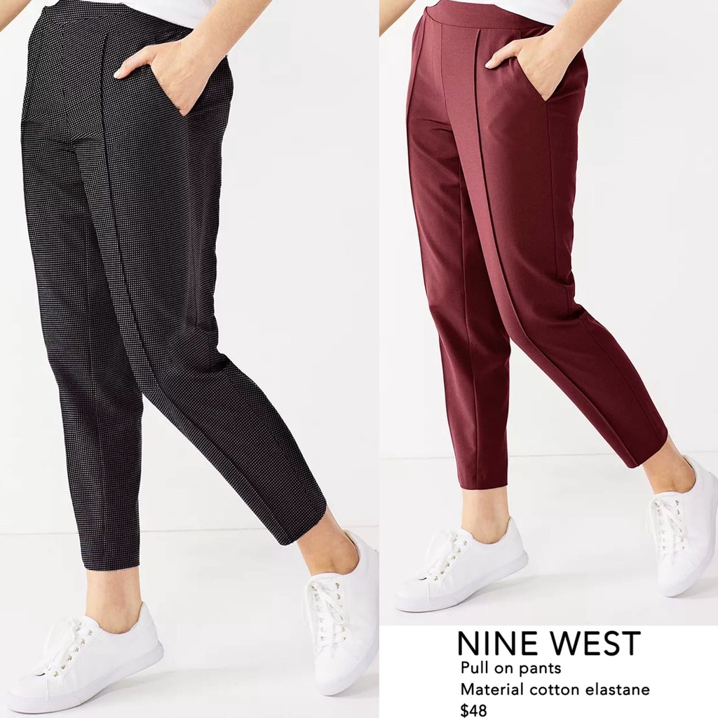 N*ne west relaxed pull on pants(versi terbaru no kantong)