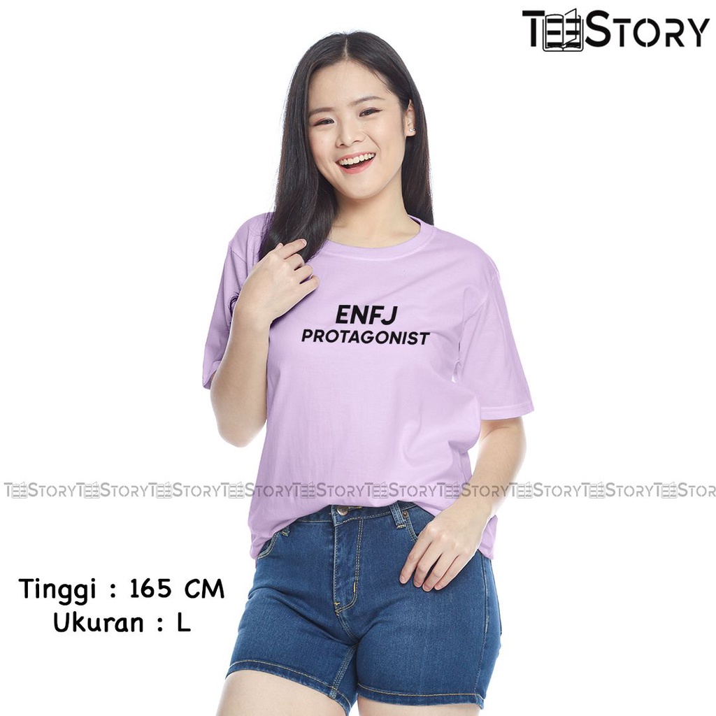 KAOS ENFJ 16 PERSONALITIES ATASAN BAJU T-SHIRT FASHION WANITA PRIA COWOK CEWEK KATUN PREMIUM DISTRO 