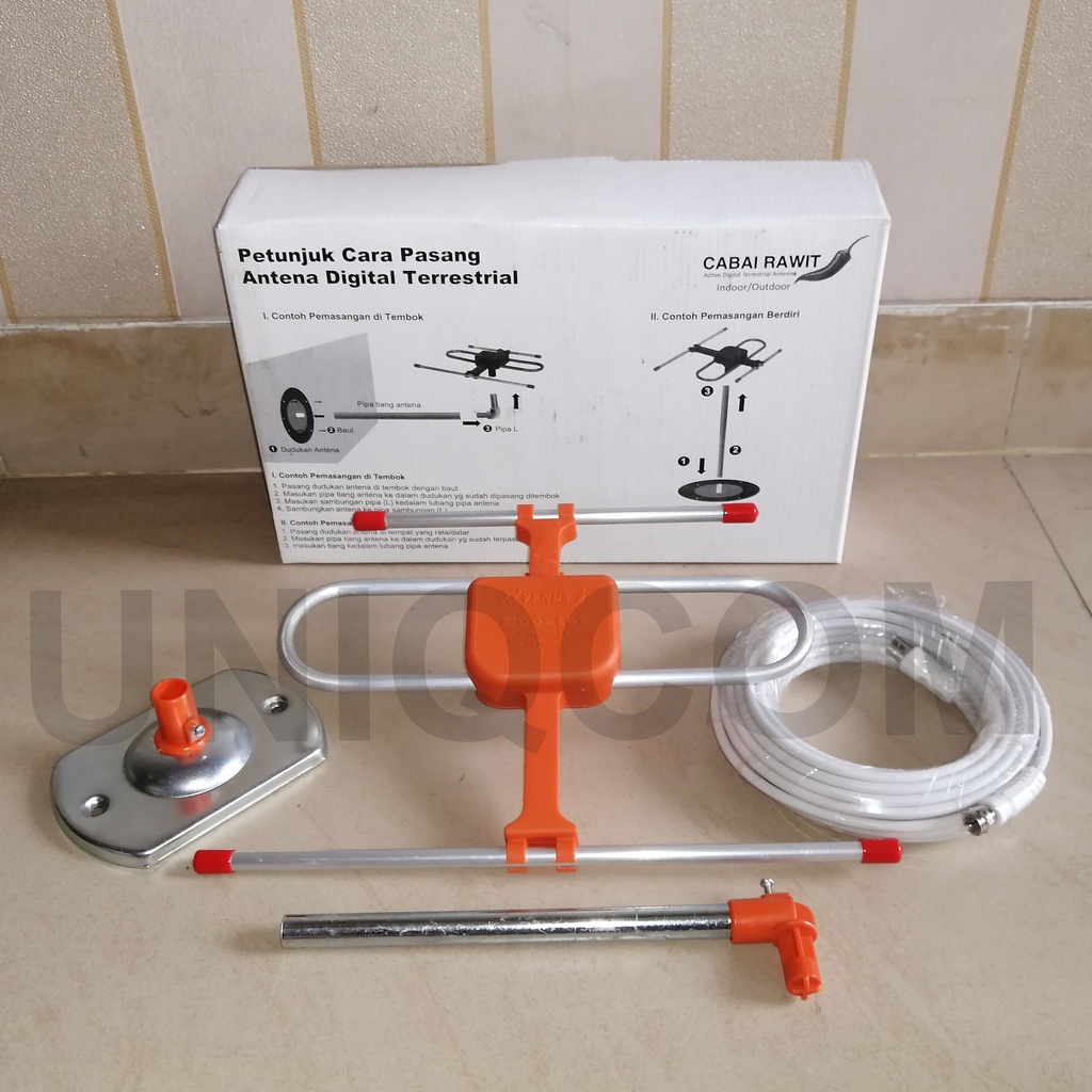 Antena TV Digital Indoor Outdoor Venus Cabai Rawit  2 Output