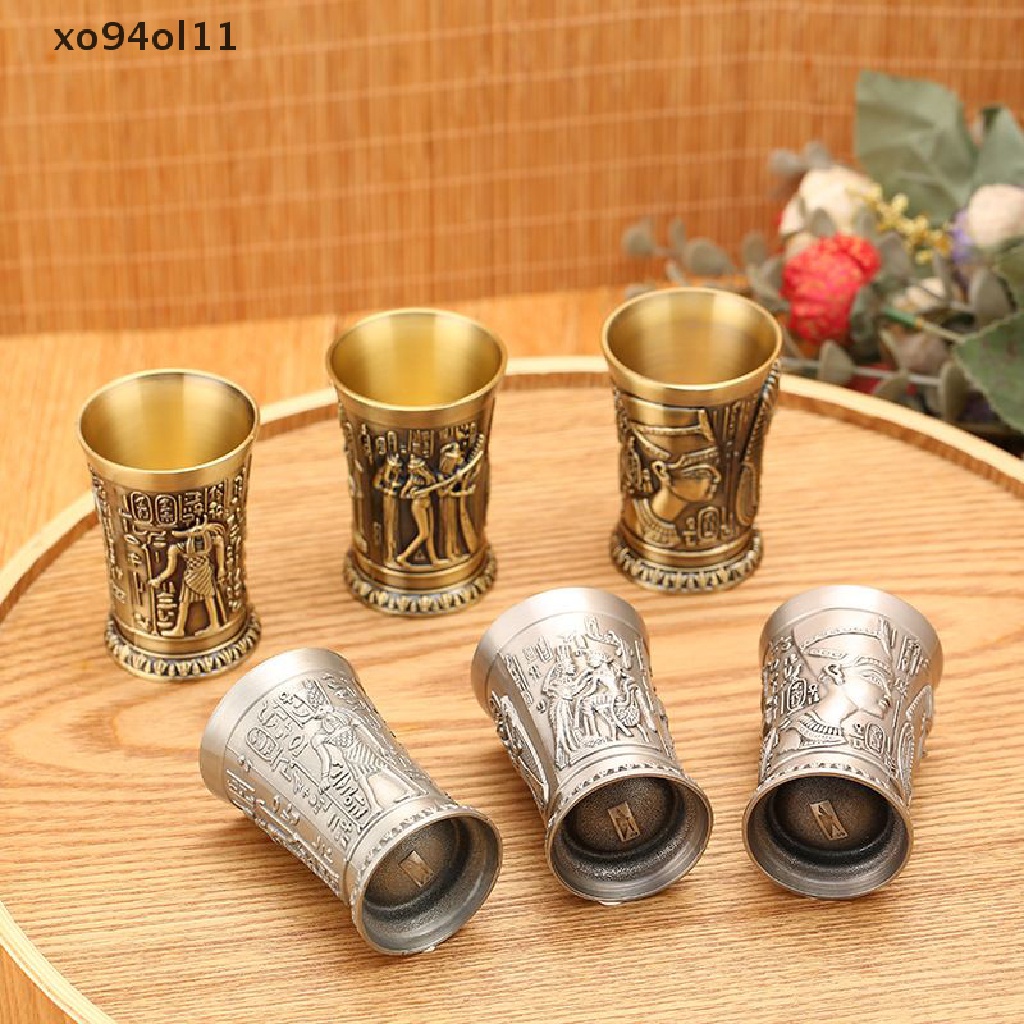 Xo 50ML Gelas Wine Vintage Mesir Pharaoh Tut Grafir Goblet Cocktail Bar Cup OL