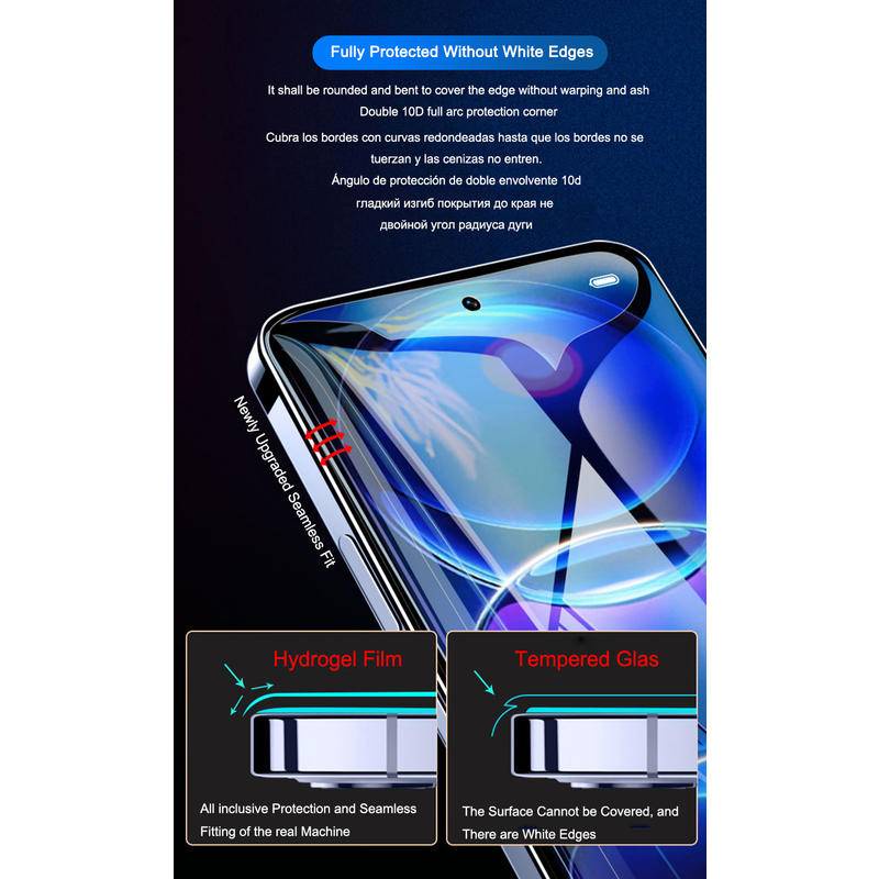 3pcs Untuk Xiaomi 10T 11 11T 12 12T Pro Ultra Lite Full Cover Pelindung Layar Hydrogel Film Untuk Redmi Note9 9s 10 10s 11 11s Pro