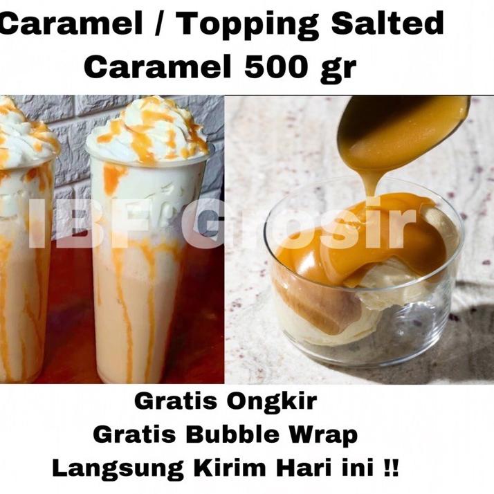 

♛ Salted Caramel Sauce Topping Minuman Kue Ice Cream Saus caramel 500 gr ♣