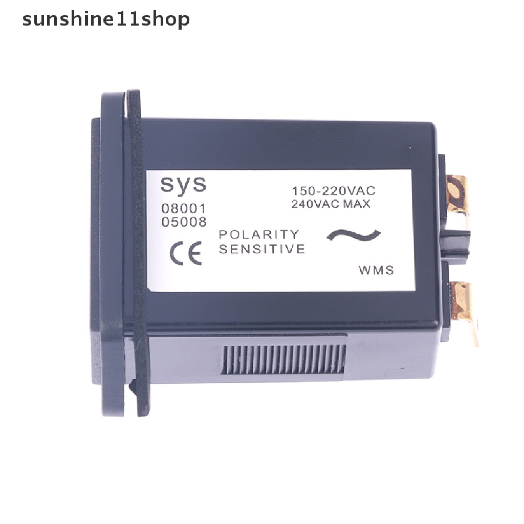 Sho 1PC 6digit 220V AC Hour Meter, Timer Counter Tertutup Lengkap 12v-36v dc N