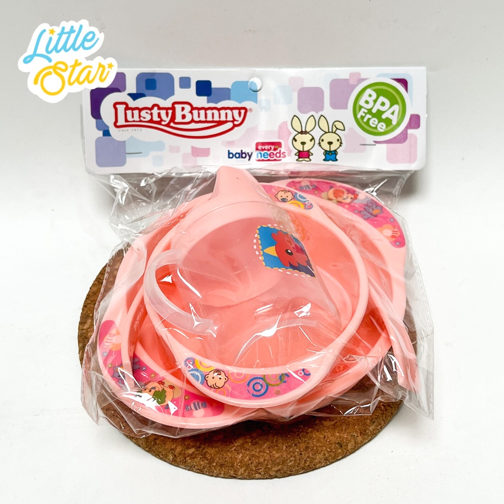 5in1 Lusty Bunny Feeding Set Peralatan Makan Bayi Aman BPA Free LB1363