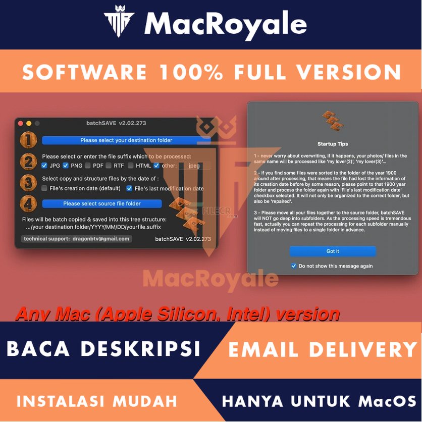 [MacOS] batchSAVE Full Version Lifetime Full Garansi