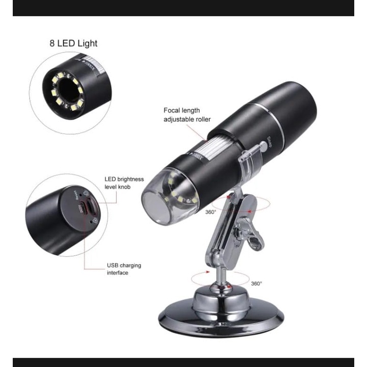 Portabel  Mikroskop Digital 1600x HD USB