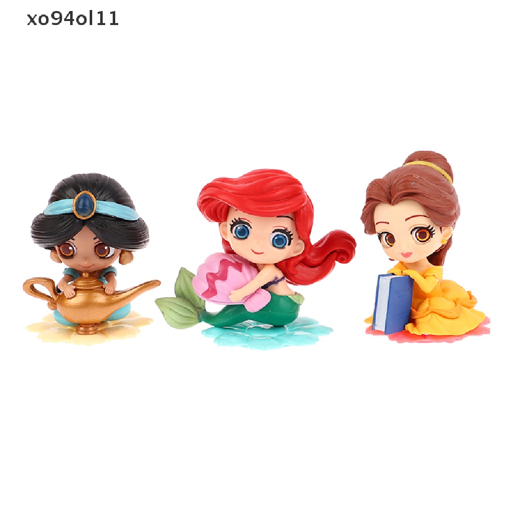 Xo 1Pc Disney Princess Q Posket Princess Action Figure PVC Model Boneka Dekorasi Mainan OL