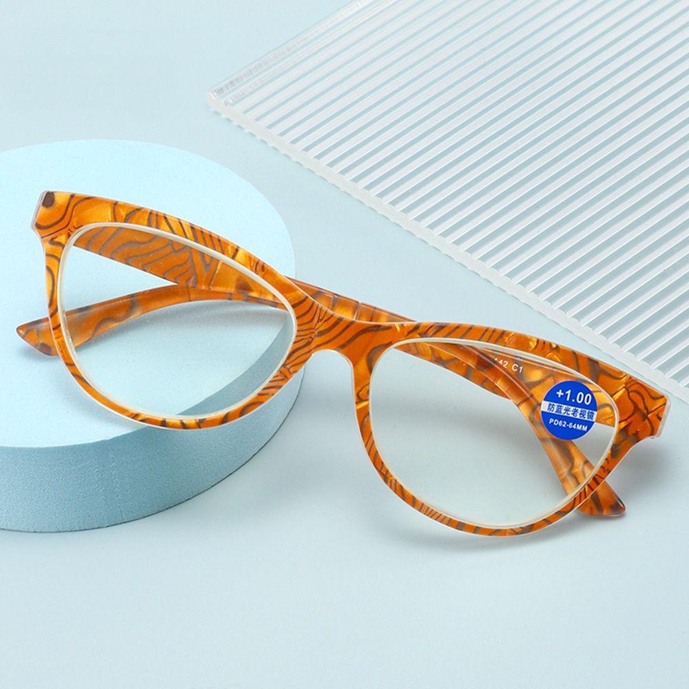 R-flower Kacamata Baca Nyaman Portable Pelindung Mata Vintage Ultra Light Frame