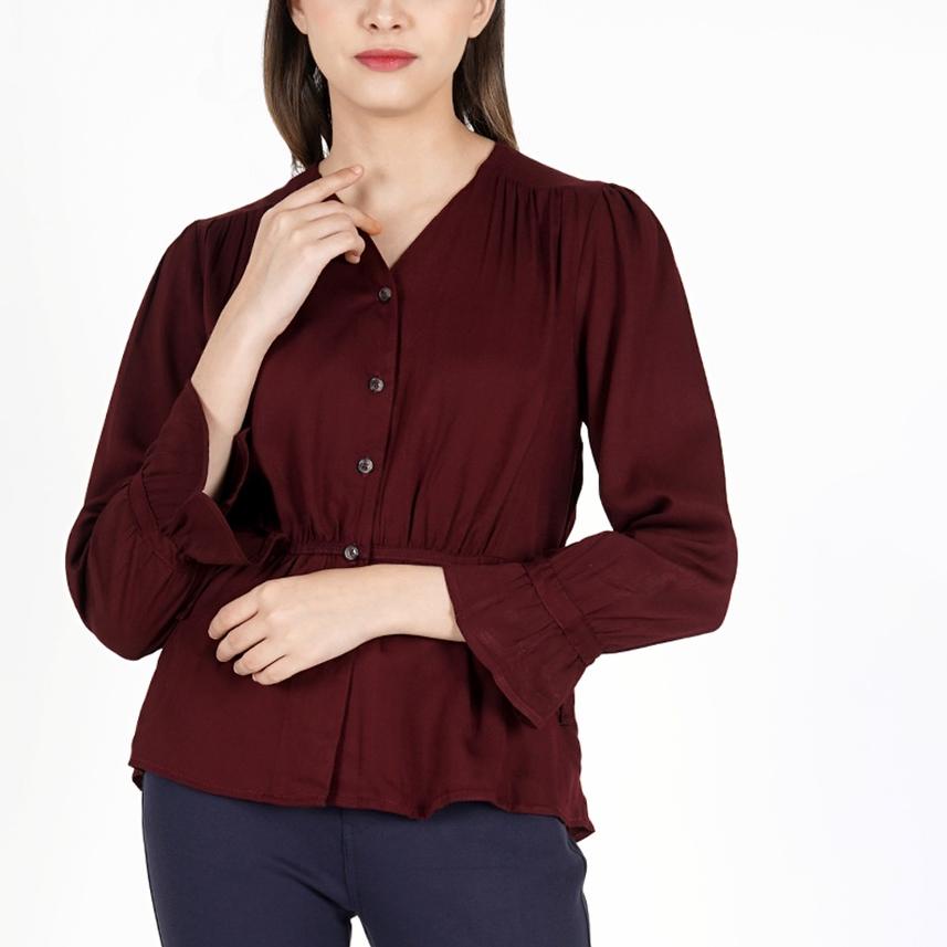 ☛ Le Rosetz - Blouse Talia Burgundy ✭