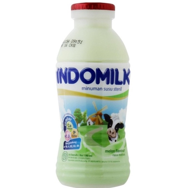 

Indomilk Susu Steril Rasa Melon Botol 190ml MELON ORIGINAL