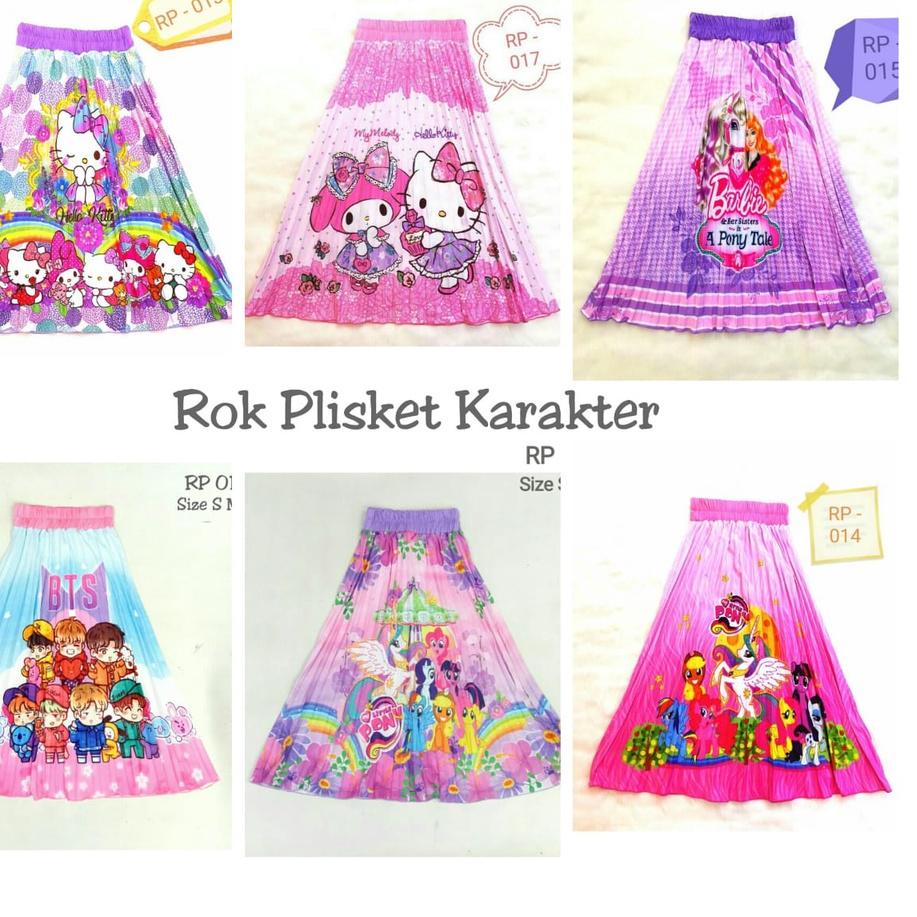 ☇ ROK PLISKET ANAK / ROK ANAK Mickey  /ROK PLISKET ANAK MOTIF FROZEN DAN LITTLE PONY / ROK anak 5-10