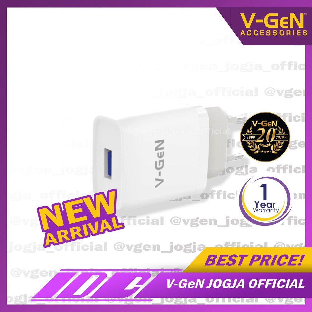 Travel Charger V-GeN VTC1-22 18W QC 3.0 Auto ID