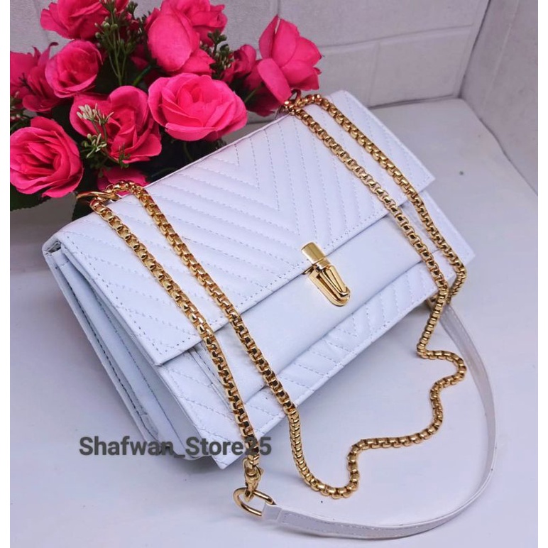 Tas selempang wanita Kekinian _Tas wanita Viral Kunci Peluru_Tas wanita ala Korea_tas paket_ fashion wanita modern