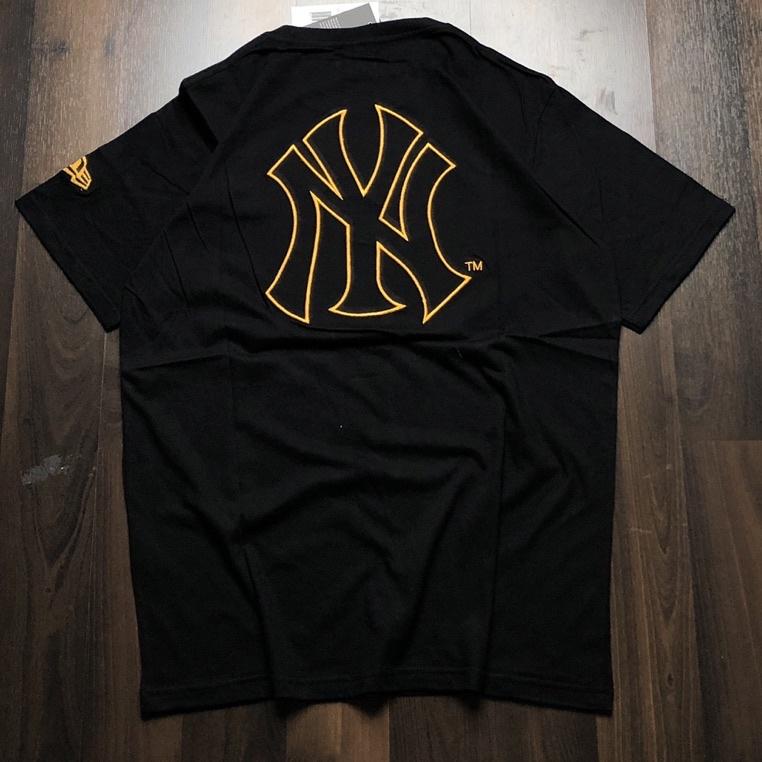MURAH MERIAH KAOS MLB YANKEES NY - PATBORDIR GOLD HITAM MIRROR 1:1 ORIGINAL TSHIRT BAJU