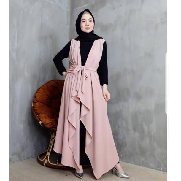 TERBAIK Jill set 2in1 / gamis+long outer/termurah