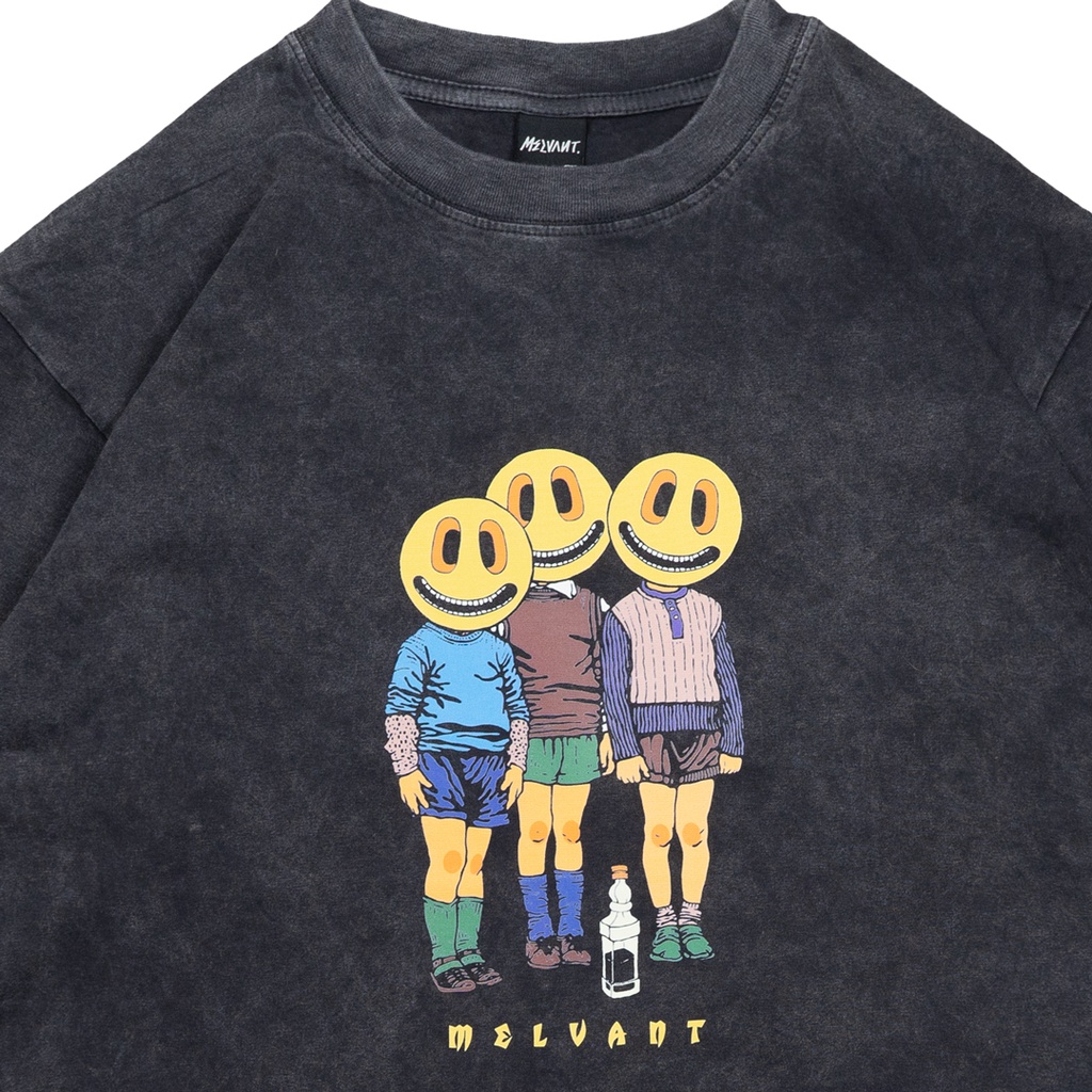 MOTG LOZE BLACK WASHED GIRL - MELVANT OVERSIZED TSHIRT GIRL