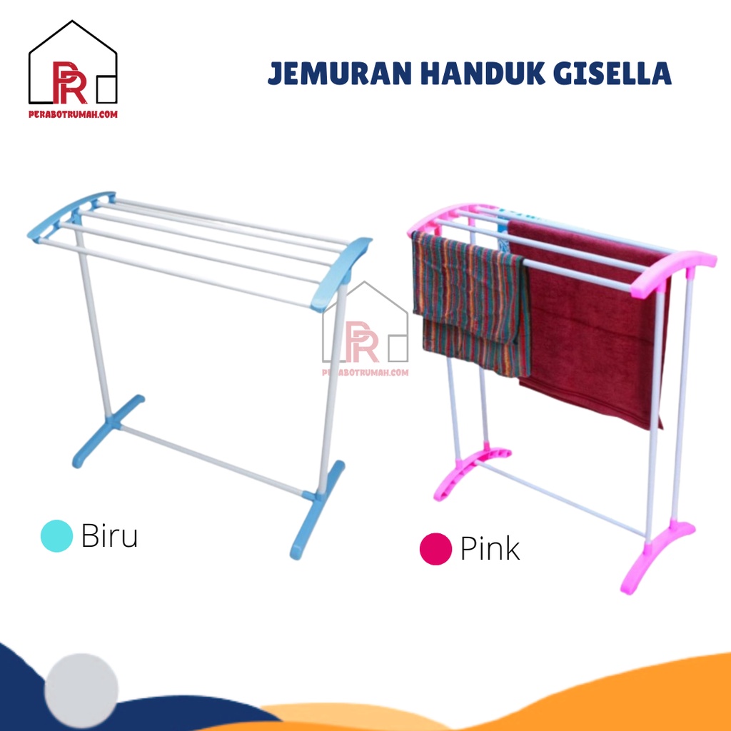 Jemuran Handuk Gisela Premium / Rak Jemuran Baju Stainless