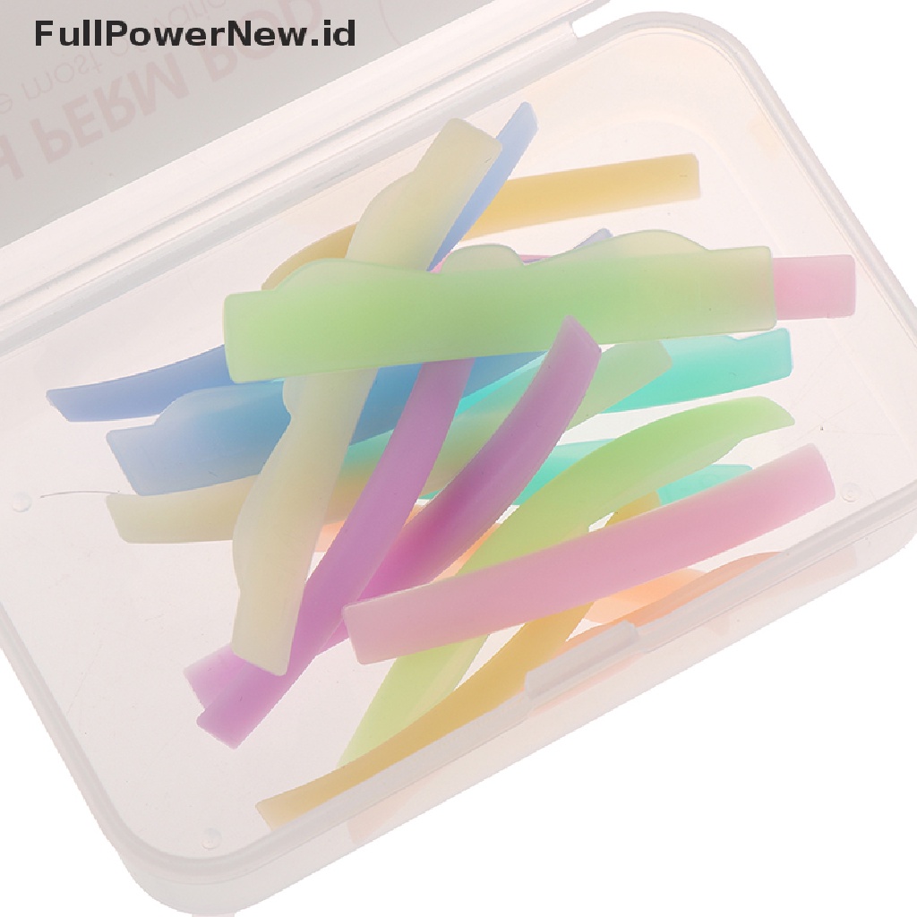 Power 8pasang Silicone Eyelash Perming Pad Lashes Curler Batang Lashes Lift Shield Alat ID