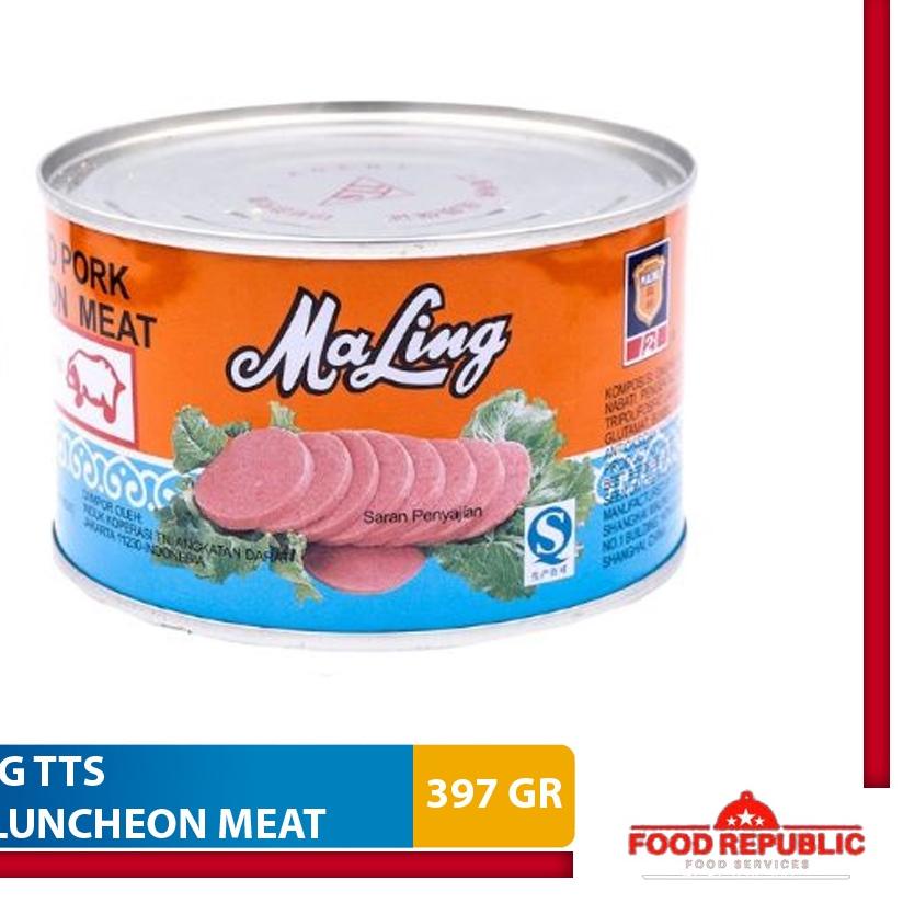 

☊ Maling TTS Ham Babi 397 Gr Luncheon Pork Meat Daging Canned Ma Ling ★