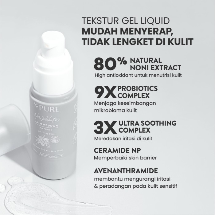 NPURE NONI PROBIOTICS “CALM ME DOWN” AMPOULE Serum Ampul