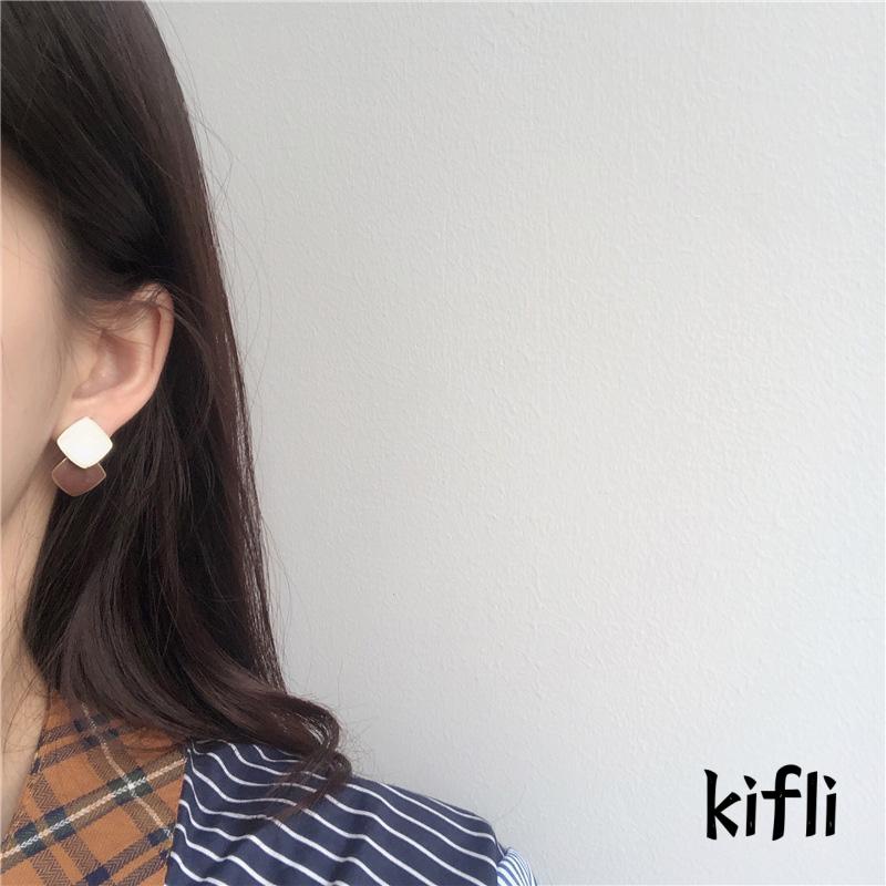 [KD] Temperamen Sederhana Anting Splicing Anting Kecil S925 Perak Kepribadian Manis Serbaguna