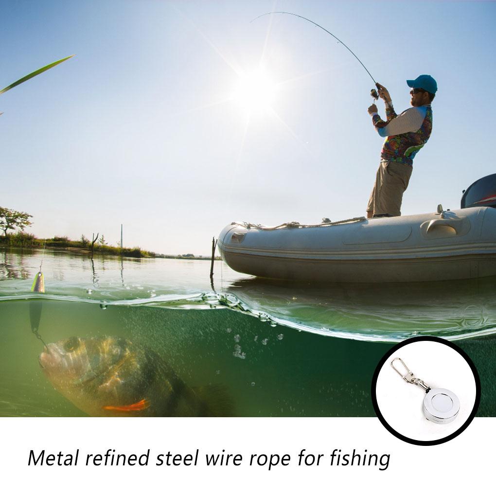 Huit Fly Fishing Telescopic Buckle Pin-type Quick Release Cord Puller Bulat Praktis Tahan Lama Klip Alat Perlengkapan