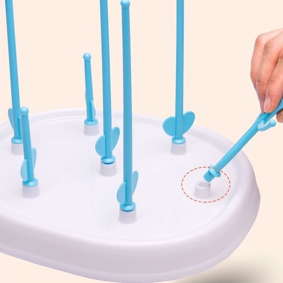 PAPIKA Rak Botol Susu Bayi / Rak Pengering Botol Susu / Rak Pengering Botol Dot Perlengkapan Bayi / Baby Bottle Drying Rack Sterilizer Mini