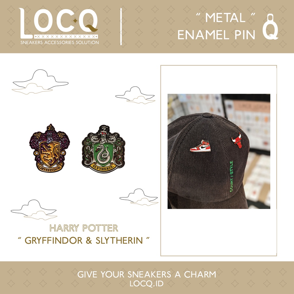 Enamel Pin Harry Potter Gryffindor & Slytherin | Collectible Pin, Merchandise, Accessories & Toys | 