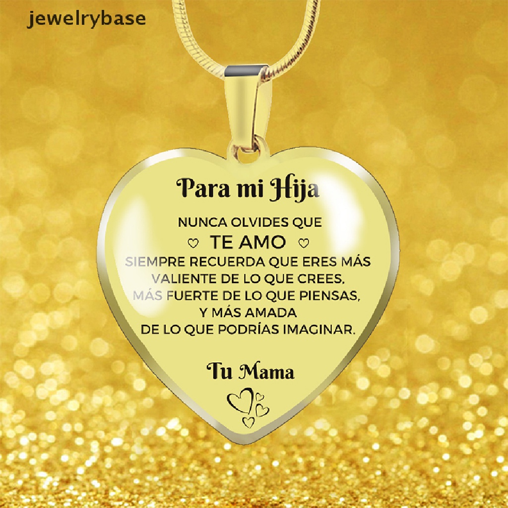 [jewelrybase] Liontin Lucu Spanyol Hati Liontin Kalung Gantungan Kunci Untuk Wanita Hadiah Ulang Tahun Hadiah Wisuda Perhiasan Keyring Butik
