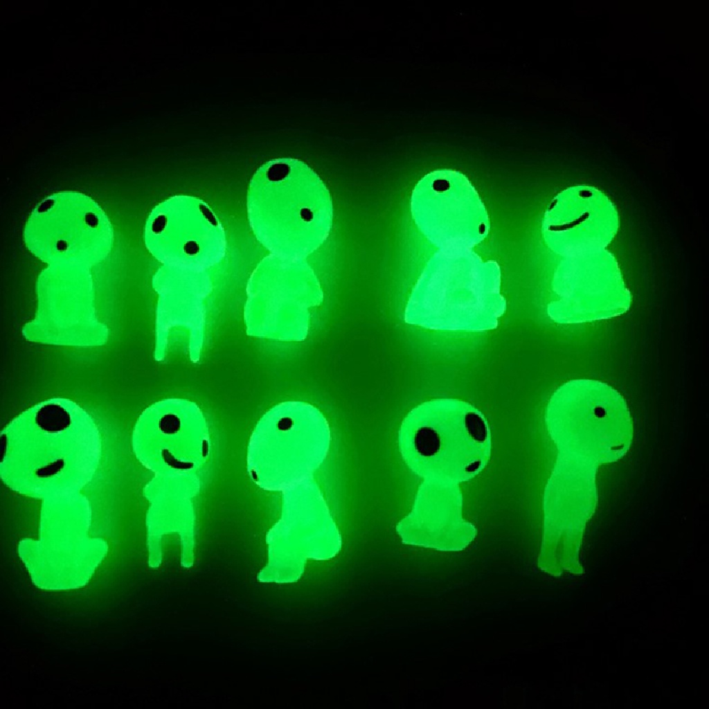 Xo 10Pcs Luminous Tree Elves Boneka Pohon Semangat Putri Mononoke Mini Figure OL